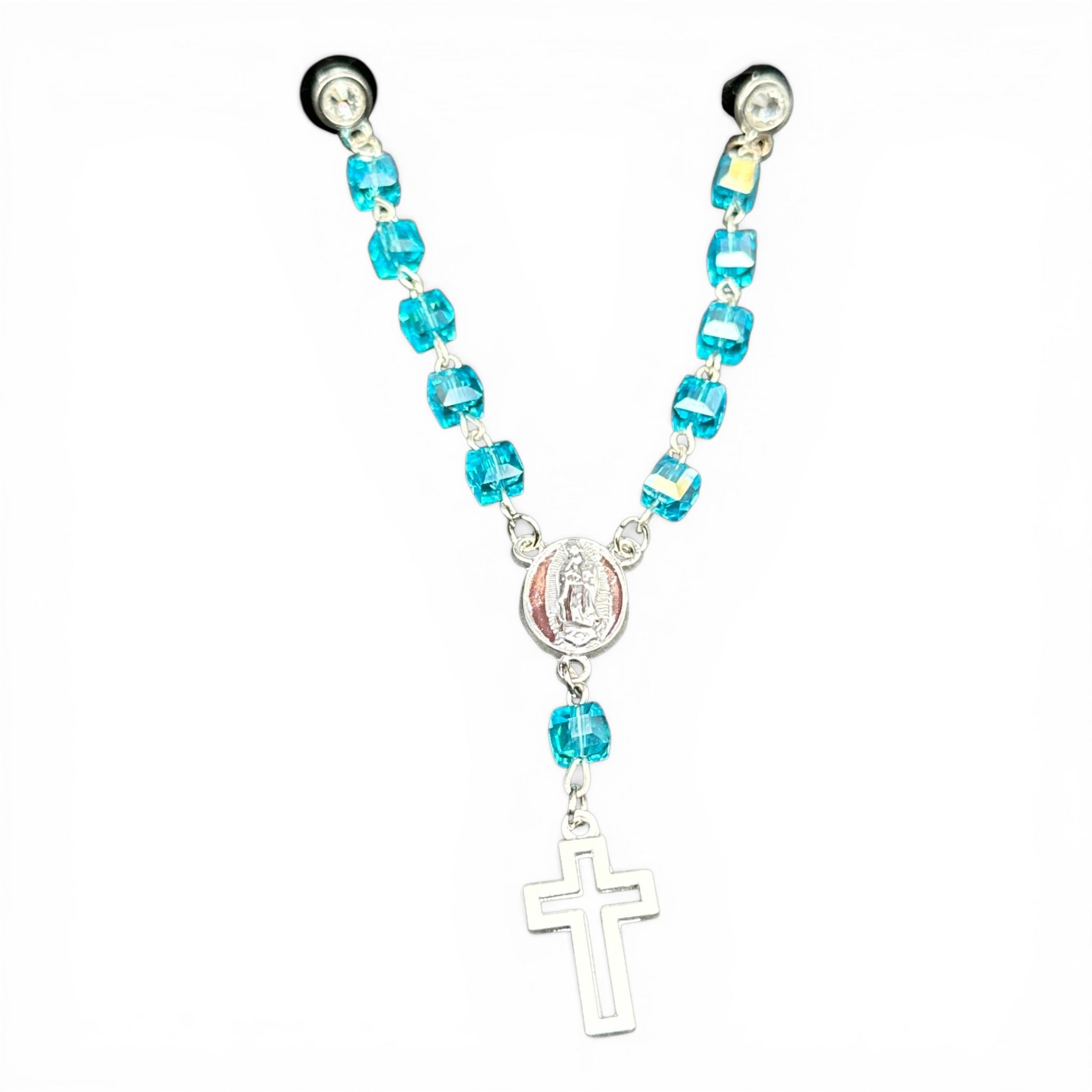 Baby Blue Rosary Pin