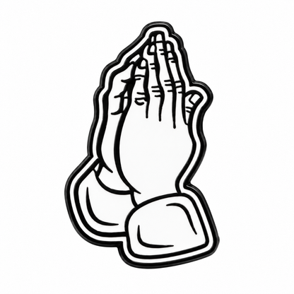Praying Hands Glow Pin