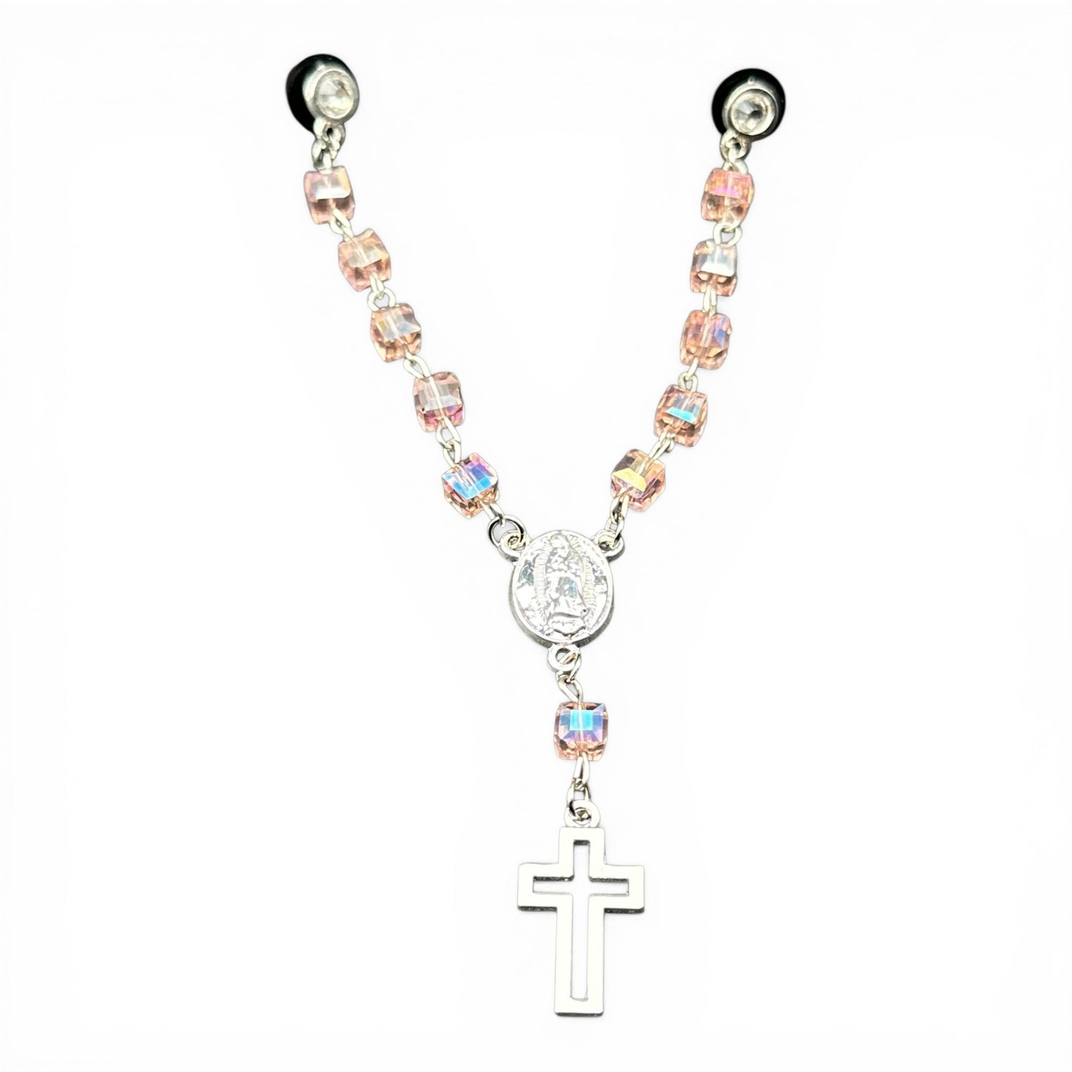 Pink Rosary Pin