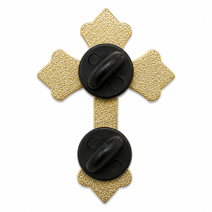 White Cross Pin