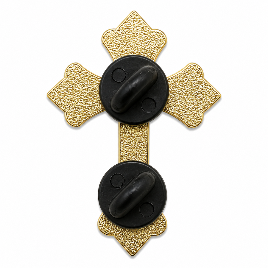 White Cross Pin