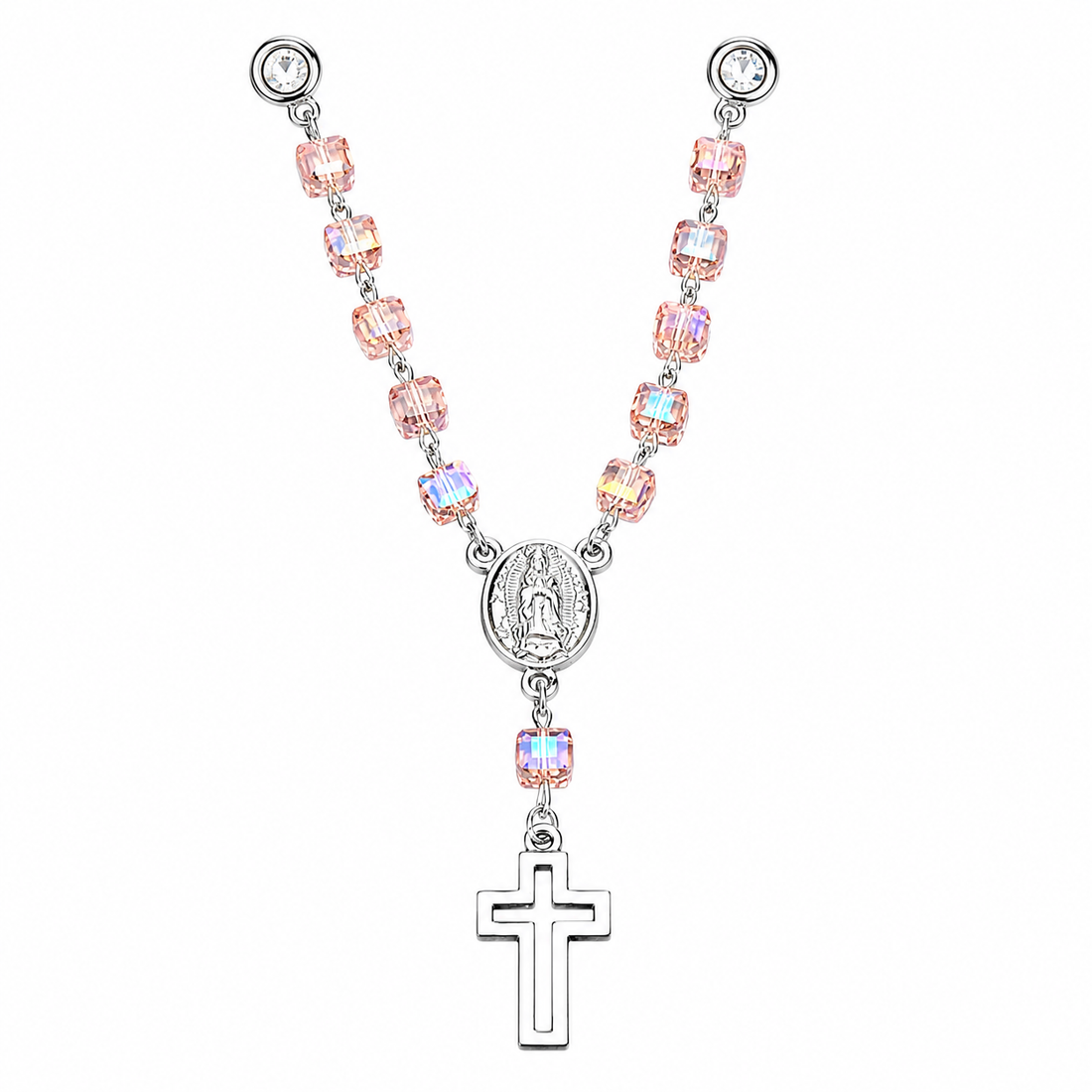 Pink Rosary Pin