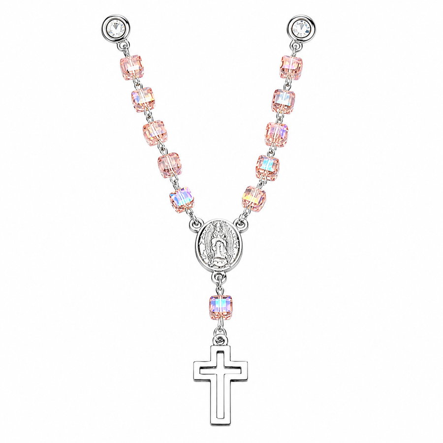 Pink Rosary Pin